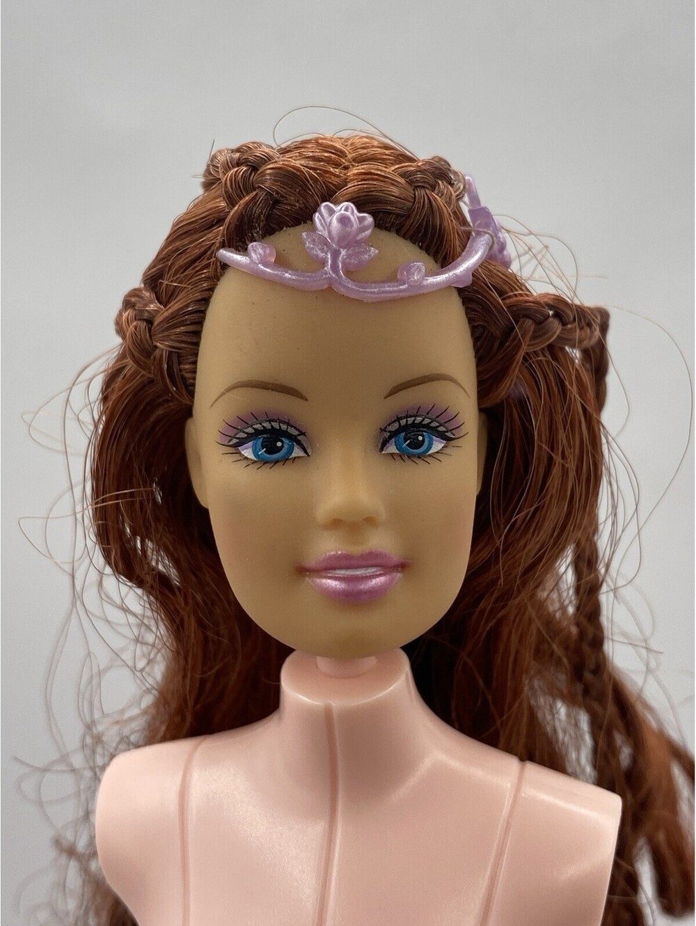 Barbie Head- Swan Lake Fairy Queen Teresa 2003 Red Hair B2